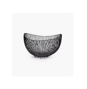 Round Shape Design Metal <b>Wire</b> <b>Storage</b> <b>Basket</b> Black Bowl Shape Multi Purpose Neatening Organizer Customized Designed Metal <b>Basket</b> - Product Image 5
