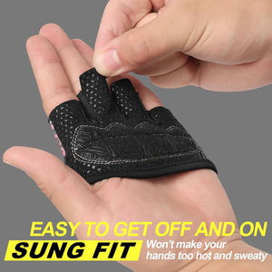 Nuevos Guantes Deportivos de Moda para Levantamiento de Pesas, Guantes de Gimnasio con Medio Dedo, Palma de Cuero Transpirable, Antideslizantes, para Entrenamiento - Product Image 2