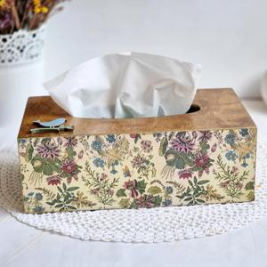 Boîte à mouchoirs en bois imprimée en gros, boîte à mouchoirs décorative professionnelle en bois imprimé pour la maison et le bureau, support à prix d'usine - Product Image 1