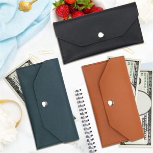 Portefeuille en cuir grande capacité, pochette longue portable, pochette à monnaie élégante, porte-cartes sécurisé pour espèces - Product Image 2