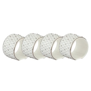 <b>Round</b> Rhinestone Napkin Rings Glam <b>Table</b> Decoration 4.5Cm Width Wedding Durable - Product Image 6