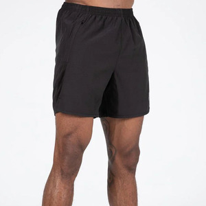 Shorts de plage décontractés pour hommes en toile unie, lavés, avec cordon de serrage, respirants, en maille, séchage rapide, coupe-vent, pour l'été et l'entraînement - Product Image 2