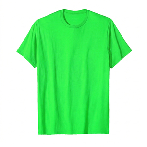 เสื้อยืดคอกลมแขนสั้นผ้าฝ้ายสีดำสำหรับผู้ชาย ทรงปกติ สีพื้น สไตล์ลำลอง - Product Image 6