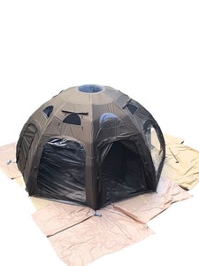 Tente dôme gonflable à 8 côtés personnalisable de couleur kaki |   Une chambre |   Ouverture automatique rapide |   3000ml Oxford imperméable et antibactérien - Product Image 5