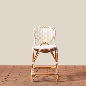 High Quality Handwoven Rattan <b>Armchair</b> Natural Wicker <b>Dining</b> Chair for Cafe Restaurant Hotel Resort - Product Image 3