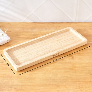 Luxury bamboo tray rectangular decorative oem odm low moq factory price wholesale bulk supply eco friendly natural finish - Product Image 3