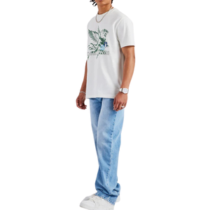 Jeans en denim bleu décontracté pour homme, coupe classique, lavage doux en coton, impression 3D, hiver, automne, OEM ODM, vêtements décontractés, vente en gros - Product Image 2