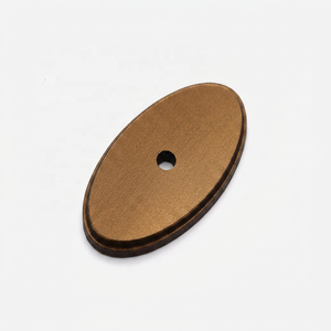 Poignée de tiroir ovale en laiton antique au design moderne, quincaillerie en métal massif pour porte d'armoire, commode, usage domestique ou de bureau - Product Image 2
