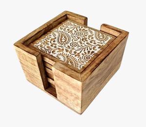 Los mejores posavasos de madera hechos a mano, clásicos, ecológicos, cuadrados de 10 mm, para tazas de té, precio al por mayor, nueva vajilla de colores. - Product Image 5