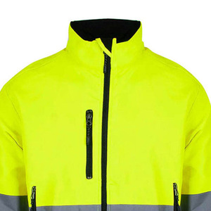 Veste de sécurité réfléchissante orange haute visibilité de qualité supérieure, en microfibre antibactérienne, unisexe, imperméable, pour le travail dans le secteur de la construction - Product Image 5