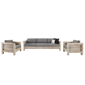 Two single <b>sofas</b> and one <b>sofa</b> that can seat two people made of teak wood with soft and durable foam suitable <b>for</b> the living room - Product Image 6