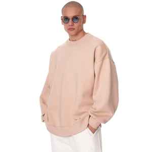 Sweat-shirt surdimensionné pour homme OEM ODM, molleton lourd 400 g/m², logo personnalisé, streetwear, tenue décontractée - Product Image 4