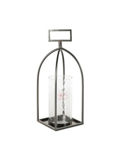 <b>Gold</b> Finished Metal <b>Lantern</b> with Glass Ramadan Candle Arrangements Metal Candle Holder <b>Lantern</b> - Product Image 5