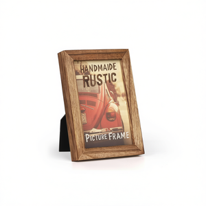 Handmade Rustic Wooden <b>Picture</b> <b>Frame</b> Customized Photo Holder for Family <b>Wedding</b> Anniversary Birthday Home Decoration - Product Image 2