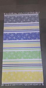 Yarn Dyed Fouta <b>Beach</b> <b>Towel</b> Pareo Manufacturer Front side Polyester Cotton Scarf Back Side <b>Towel</b> 2-in-1 - Product Image 3