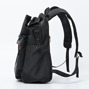 Mochila Unisex de Nailon Gris de 15 Pulgadas, con Cierre de Cremallera Impermeable, Estilo Minimalista, para Senderismo al Aire Libre - Product Image 3