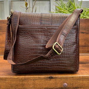 New Crocodile Print Genuine Leather <b>Small</b> Crossbody <b>Bag</b> <b>Men</b> Designer Full Grain Leather Shoulder Side <b>Bag</b> Messenger <b>Bags</b> <b>for</b> <b>Men</b> - Product Image 5