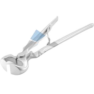 Pinces à sabots en acier inoxydable de 10 pouces, ressort chargé, professionnelles, pour le soin des sabots, poulons, chevaux de Shetland, ânes miniatures - Product Image 1