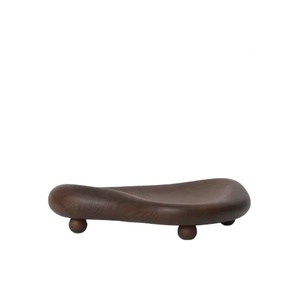 Bandeja de madera minimalista con bordes redondeados, decoración contemporánea para el hogar y bandeja para servir para interiores con estilo, superventas - Product Image 1