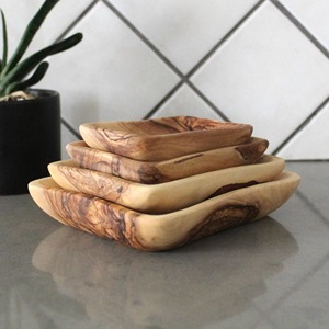 Grand bol à dattes en bois fait main, portable, naturel, réutilisable pour les fêtes, les bonbons, les dattes et les fruits secs - Product Image 4