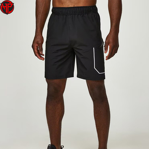 Pantalones Cortos Deportivos para Hombre, 100% Poliéster, de Secado Rápido, Transpirables, Tejidos, con Logotipo Personalizado, Cortavientos para Entrenamiento - Product Image 1