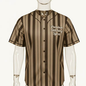 Camiseta de Béisbol con Bordado Personalizado al Estilo de Uniforme de Béisbol, Jersey de Béisbol Sublimado Digital al por Mayor, Ropa Deportiva con Nuevo Diseño Impreso - Product Image 1