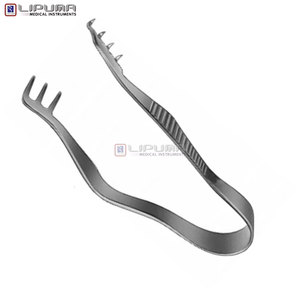 Rétracteur Finsen avec 3x4 pointes acérées de 7 cm en acier inoxydable chirurgical pour rétraction tissulaire, instruments médicaux - Product Image 5