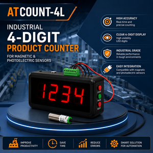 Industrial Counter with Automatic Relay Control | ATCOUNT-4L for Production Lines - Product Image 1