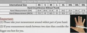 Ducati Racing Gloves Full Finger Leather Black Red Adjustable Wrist <b>Strap</b> Riding Gear - Product Image 3