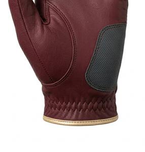 White Cabretta Leather Luxury Golf <b>Glove</b> Stretcher Adjustable Wrist Strap Hand <b>Grips</b> Breathable for Outdoor Performance - Product Image 2