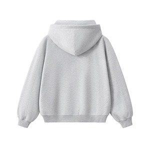 Wholesale Unisex fleece zip hoodie 100% cotton heavyweight hoodie Eco-friendly men's sweatshirt Contrast stitched hoodies - Product Image 2