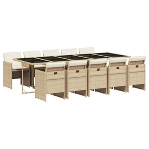 Juego de 10 Muebles de Jardín para Comedor en Color Beige - Product Image 2