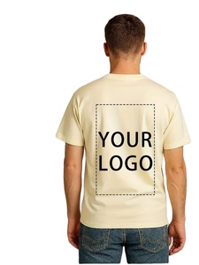 100% Cotton Men's T-Shirt Men's Heavyweight 100% Cotton T-Shirts - Logo/Text/Photo Printing on Chest Back & Sleeve - Personalize - Product Image 4