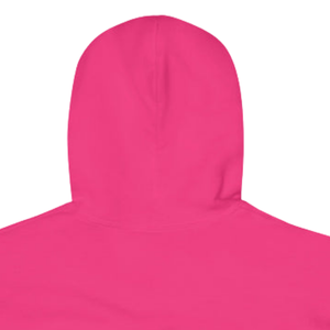 Sweat-shirt à capuche unisexe rose vif en molleton doux à manches longues avec poche kangourou, vêtement décontracté d'hiver, streetwear tendance - Product Image 4