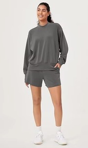 Sweat-shirt en molleton de coton pour femmes, fabricant OEM en gros, broderie personnalisée, logo personnalisé, fournisseur de vêtements décontractés haut de gamme pour les États-Unis - Product Image 2