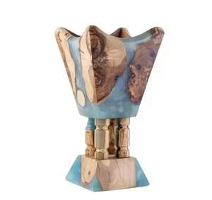 Quemador de Incienso Árabe de Resina de Lujo, Quemador de Incienso Azul Oud, Difusor de Aroma Decorativo, Decoración Islámica para el Hogar, Porta Incienso - Product Image 1