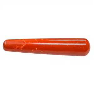 Bâtonnet Yoni sculpté en Jaspe Rouge Naturel 11cm, Pierre précieuse polie et lisse, Outil de bien-être pour exercices de Kegel du plancher pelvien, Vente en gros pour femmes - Product Image 3