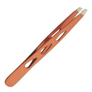 Pinzas Profesionales de Acero Inoxidable para Cejas, Herramienta de Depilación Facial con Punta Inclinada para el Cuidado de las Cejas, Venta al Por Mayor - Product Image 2