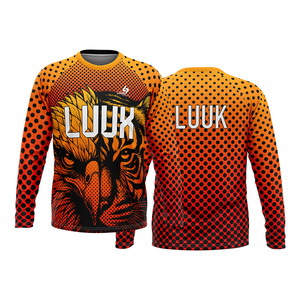 Camiseta Deportiva Personalizada con Transferencia Térmica para Hombre, 100% Poliéster, Transpirable, Antibacteriana, de Secado Rápido, Cuello Redondo, Manga Larga - Product Image 3