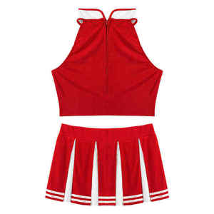 Tenues d'entraînement de cheerleading personnalisées pour femmes, vente en gros, uniforme de cheerleader 100% polyester - Product Image 2