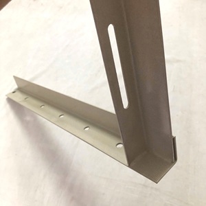 Support mural AC manuel 3HP en fer cornière laminé à chaud, longueur de bras 50 cm, structure robuste, anti-corrosion, pour installation extérieure - Product Image 6