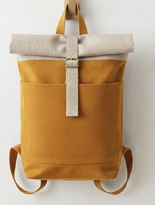 Unisex Roll Top <b>Laptop</b> <b>Backpack</b> Canvas School Bag Strap Business Travel Daypack Eco Friendly <b>Backpack</b> Durable Canvas <b>Backpack</b> - Product Image 1