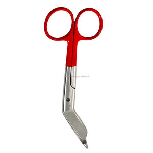 1 Tijera de enfermera Lister alemana de 5.5 pulgadas con mango rojo, de acero inoxidable, instrumento quirúrgico manual, certificado CE, duradero - Product Image 5