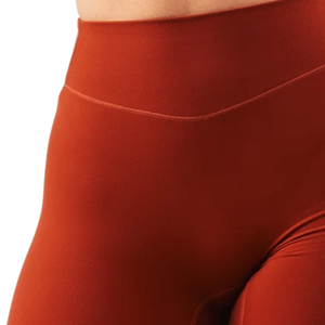 Leggings de performance taille mi-haute pour femme Orange – Pantalon de sport respirant et extensible pour la course, le yoga, la gym et le fitness - Product Image 4