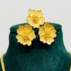 Conjunto de Joyería de 4 Piezas Chapado en Oro para Mujer, Collar Sautoir con Placa, Estilo Indio, Árabe, Africano, Moda Atemporal para Fiesta de Compromiso - Product Image 3