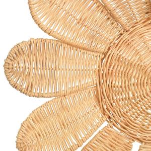 Nouveauté : Décoration murale en rotin naturel durable, art mural en rotin naturel fait main pour chambre d'enfant, prix d'usine en gros - Product Image 2