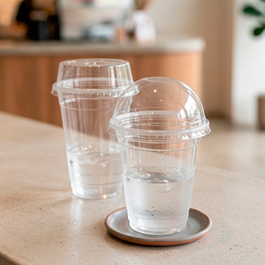 Wholesale Disposable Single Wall Clear PP <b>Plastic</b> <b>Cups</b> 95mm Diameter Lid 12/16/22oz Beverage Coffee Tea Juice - Product Image 5