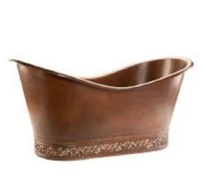 Copper <b>Bath</b> Tub with Skirted Base Free Standing Copper <b>Bath</b> Tub with Skirted Base Free Standing - Product Image 2
