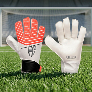 Gants de gardien de but de football de qualité supérieure, en latex épais, forte adhérence, design respirant, fermeture à boucle, unisexe, pour l'entraînement - Product Image 2