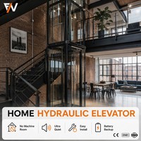 Sistem pengangkat rumah baru Lift Mini hunian kecil 2 lantai untuk Vila penumpang dengan kapasitas beban 300kg